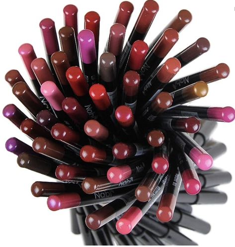 54pcs Nabi Lip Liner Pencils Natural Lip Liner, Lip Liner Collection, Lip Liner Set, Lip Shapes, Natural Lip, Smooth Lips, Lipstick Set, Lip Art, Velvet Matte