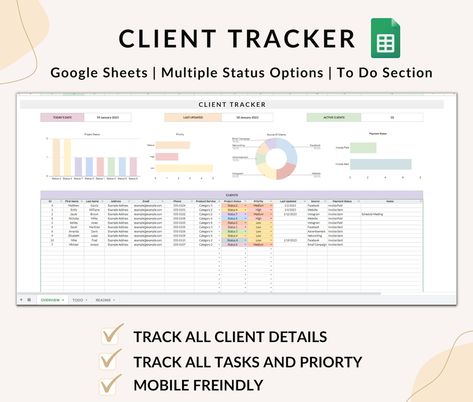 Client Tracker Spreadsheet Client Management Google Sheets - Etsy Client Management Spreadsheet, Google Sheets Templates Business, Client Tracker, Spreadsheet Design, Business Tracker, 52 Week Savings Challenge, Wellness Tracker, Etsy Inspiration, Business Marketing Plan