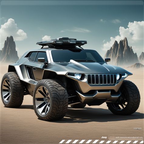 Chrysler Jeep / Concept car Futuristic Armored Vehicles, Jeep Concept Design, Welding Trucks, Jeep Concept, Hover Car, Wisconsin Vacation, Armored Truck, Truck Bumpers, Dream Cars Jeep