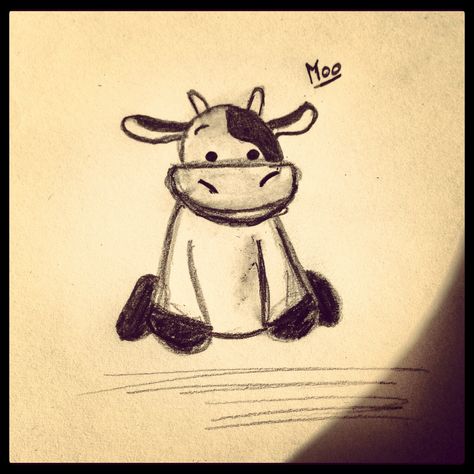 My very own cow drawing! Animated Cow Drawing, Funny Cow Drawing, Cute Cow Sketch, Cow Tatoos, Cow Sketch, Happy Birthday Drawings, Cow Tattoo, Cow Drawing, Cow Pictures