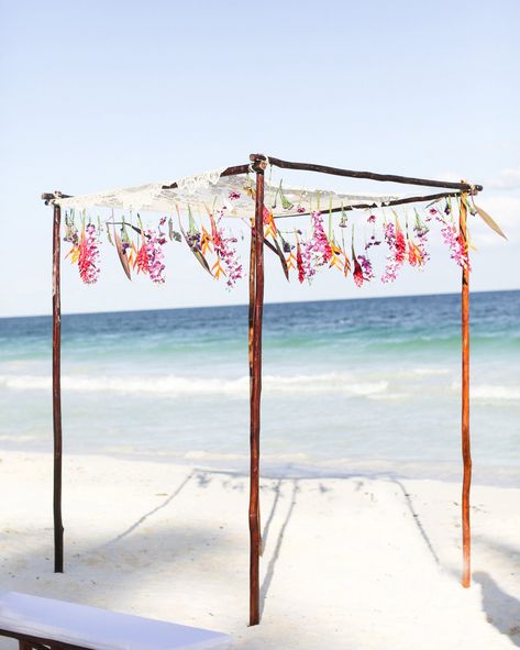 Lace Chuppah Jewish Wedding Chuppah, Branch Arch Wedding, Chuppah Ideas, Hanging Feathers, Chuppah Flowers, Destination Wedding In Mexico, Wedding Flowers Tulips, Wedding Chuppah, Jewish Wedding Ceremony