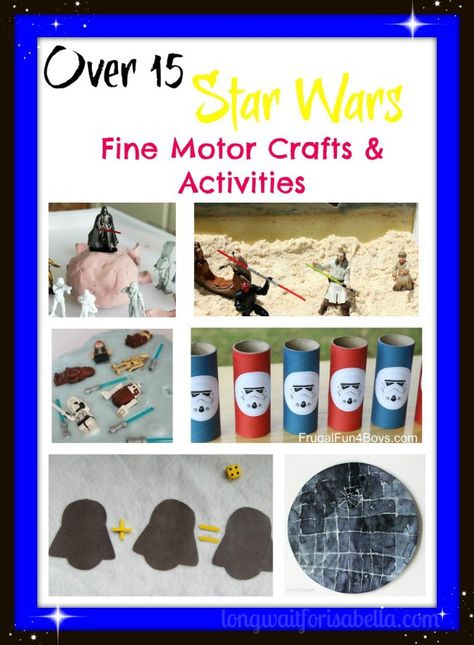 Star Wars Crafts and Activities Travel Recipes, Star Wars Crafts, Kid Friendly Crafts, May The 4th Be With You, Occupational Therapist, Star Wars Baby, Fine Motor Activities, Motor Activities, Family Entertainment