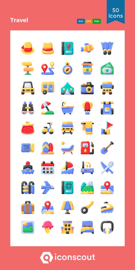 Travel  Icon Pack - 50 Flat Icons About Us Icon, Business Symbols, Class Inspiration, Compass Design, Flat Icons Set, Holiday Icon, Art Apps, Travel Icon, Flat Icons