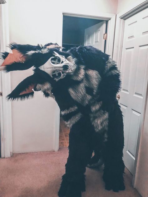 Skulldog Fursuit, Fursuit Tutorial, Skull Dog, Dog Skull, Animes Emo, Wolf Skull, Dog Mask, Dog Suit, Cool Masks