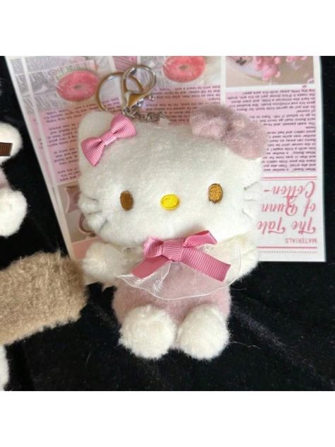 KT Cat Cartoon Pendant Plush Toy Bridal Dress Keychain, Cute Hello Kitty Doll Ornament GiftI discovered amazing products on SHEIN.com, come check them out! Hello Kitty Pop, Hello Kitty Doll, Hello Kitty Keychain, Cute Hello Kitty, Cat Cartoon, Cat Keychain, Keychain Cute, Skirt Fabric, Christmas Gifts Toys