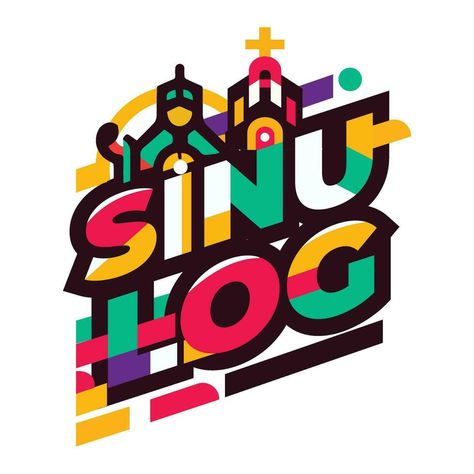 Dynamic Sinulog, Festive Design for Honoring Cebu's Santo Nino Sinulog Design, Sto Nino Drawing, Sinulog Festival Art, Sinulog Festival Background, Sto Nino De Cebu Images, Sinulog Festival, Cebu, Background Design, Vector Art