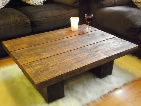 Random Furniture, Round Ottoman Coffee Table, Wood Coffee Table Design, Cherry Table, Dark Wood Coffee Table, Woodworking Decor, Diy Farmhouse Coffee Table, Rock Fireplace, Austin Apartment