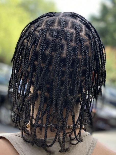 Small Natural Hair Braids, Mini Braids Men, Work Hairstyles Natural Hair, Small Plats Braids Natural Hair, Natural Mini Braids, Mini Braids On Natural Hair Short, Mini Braids, Medium Natural Hair Styles, Boy Braids Hairstyles