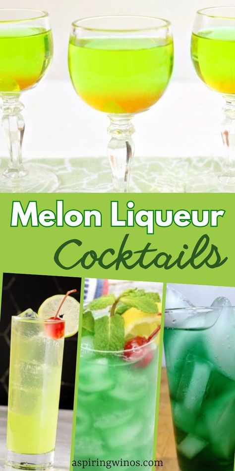 Cocktails Made With Melon Liqueur | Unleashing the Vibrant Flavors of Cocktails Made With Melon Liqueur | Cocktail recipes you need to try | Melon Liqueur Cocktail Recipes | Green cocktails | Fruit flavor cocktails #Cocktails #CocktailRecipes #Recipes #Melon #Melon Cocktails #Liqueur #MelonLiqueur #MelonLiqueurCocktails Meloncello Cocktails, Melon Liquor Drinks Cocktail Recipes, Drinks With Melon Liquor, Melon Liqueur Cocktails, Melon Liquor Drinks, Melon Cocktail Recipes, Melon Ball Drink, Melon Daiquiri, Louisiana Garden