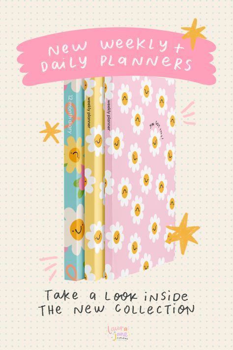 NEW Bright & Uplifting SS24 Planner Collection Illustrated Stationary, Stationary Photography, Stationary Design Inspiration, Agenda Aesthetic, Planner Collection, Digital Planner Ideas, Illustration Challenge, Weekly Meal Planner Template, Emprendimiento Ideas