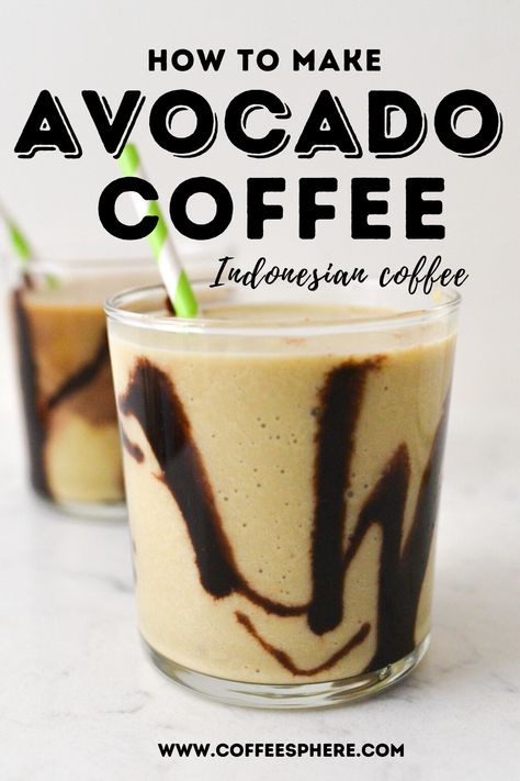 Vietnamese Coffee Recipe, Avocado Drink, Ninja Coffee Bar Recipes, Easy Coffee Drinks Recipes, Cold Coffee Drinks Recipes, Indonesian Coffee, Bulletproof Recipes, Avocado Coffee, Coffee Ingredients