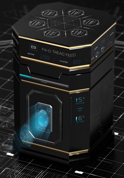 BOX Security on Behance Futuristic Box Design, Mystery Box Ideas, Paper Bag Design, Seed Kit, Chocolate Covered Treats, Claw Machine, Senior Project, Cool Packaging, Bubble Machine