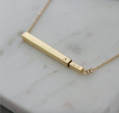 Get the jewelry you've always dreamed of for your special day. Soundwave Jewelry, Personalized Bar Necklace, Engraved Bar Necklace, Bar Necklace Personalized, Gold Bar Necklace, Etsy Bridesmaid Gifts, Solitaire Necklaces, Engraved Necklace, Girly Jewelry