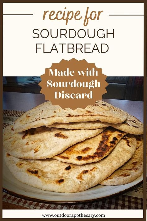 sourdough flatbread pinterest pin Discard Recipes Easy, Sourdough Discard Flatbread, Discard Flatbread, Sourdough Discard Recipes Easy, Outdoor Apothecary, Sourdough Flatbread, Sourdough Pizza Dough Recipe, Hummus Appetizers, Flatbread Sandwiches