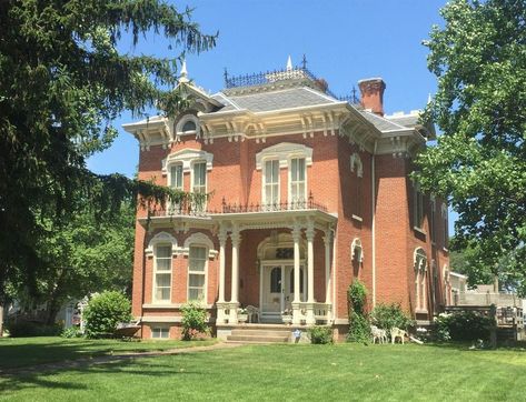 Brick Homes, Victorian Exterior, Storybook House, Historical Homes, Italian House, Old Mansions, Formal Living Room, Old Houses For Sale, Historic Architecture