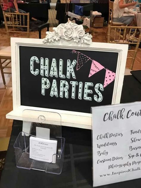 Chalk Couture Vendor Display, Chalk Couture Workshop Ideas, Chalk Designs, Best Callus Remover, Festival Booth, Chalk Crafts, Chalk Sign, Chalk Talk, Chalk Design