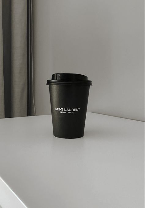 Black Coffee Cup Aesthetic, Coffee Black Aesthetic, Saint Laurent Coffee, Coffee In Paris, Business Card Design Minimalist, Collage Photos, Coffee Aesthetics, Neutral Aesthetic, Pink Set