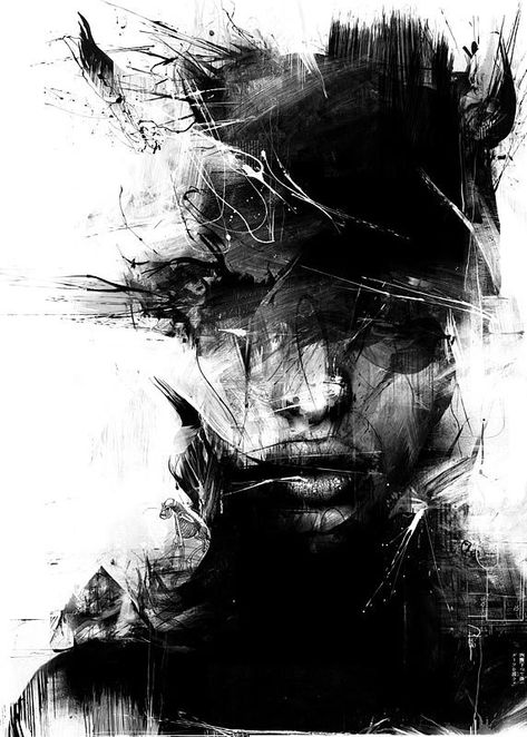 Artist research: Russ Mills. – Laura Owens Head Abstract, Life Drawings, Inspiring Photography, Kunst Inspiration, Soyut Sanat Tabloları, Character Sketches, Wow Art, Abstract Portrait, White Photo