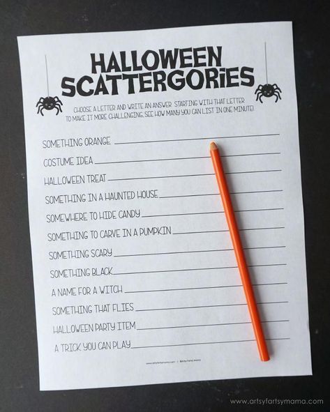 Oct 13, 2018 - Free Printable Halloween Activity Pack for kids at home or in the classroom! Class Party Halloween, Halloween Kids Activities, Halloween Scattergories, Halloween Party Activities, Halloween Class Party, Free Printable Halloween, Halloween Classroom, Halloween Activity, Halloween Party Games