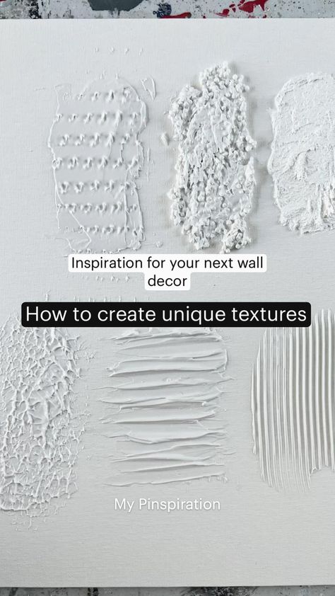 My Pinspiration ⭐️ Inspiration for your next wall decor ⭐️, Texture Painting Techniques, Diy Abstract Canvas Art, Plaster Wall Art, Abstract Art Diy, Diy Canvas Wall Art, Soyut Sanat Tabloları, Textured Canvas Art, Plaster Art, Diy Canvas Art Painting