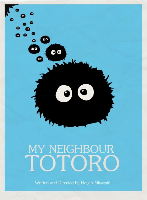 Neighbour Totoro, My Neighbour Totoro, Ouran Host Club, Septième Art, Minimal Movie Posters, Minimal Poster, Movie Posters Design, Ghibli Movies, Movie Poster Art