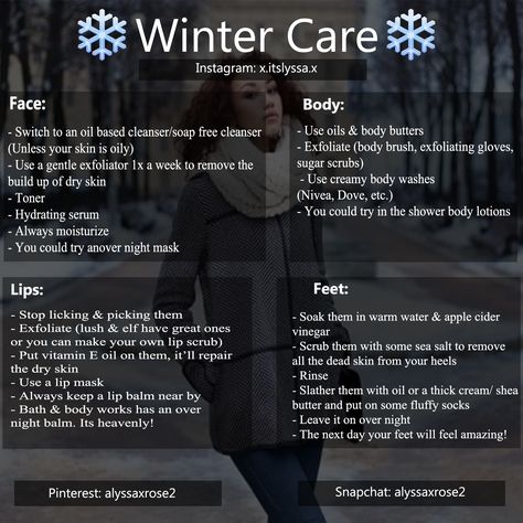 Winter Skin And Hair Care, Diy Winter Skin Care, Cold Weather Skin Care Tips, Winter Glow Up Tips, Winter Skin Care Routine For Dry Skin, Winter Skin Care Tips, Body Exfoliator Brush, Winter Skin Care Routine, Winter Care