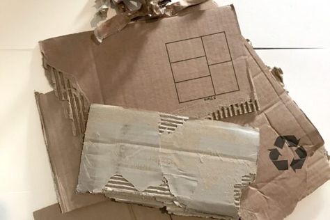 Paper Mache With Cardboard, Cardboard Mache, Paper Mache Cardboard, Upcycle Cardboard, Cardboard Paper Mache, Cardboard Gingerbread, Theater Props, Cardboard Gingerbread House, Angel Wings Drawing