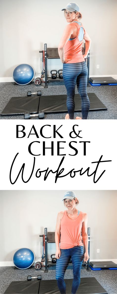 Chest And Back Workout Women Gym, Back Workout With Dumbbells, Full Arm Workout, Back Of Arm Exercises, Dumbbell Workout Plan, Dumbbell Back Workout, Chest And Back Workout, Dumbbell Arm Workout, Dumbbell Workout At Home