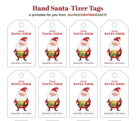 Give the gift of feeling clean and safe this Christmas with these adorable Hand Santa-Tizer Gift Tags! These are the quickest way to make someone's day. All you need is a bottle of hand sanitizer to attach these adorably simple printable gift tags. Christmas Hand Sanitizer Printable, Christmas Hand Sanitizer, Free Christmas Crafts, Hand Sanitizer Gift, Mary Kay Christmas, Diy Christmas Gifts For Friends, Christmas Gift Tags Free, Gag Gifts Christmas, Free Printable Tags