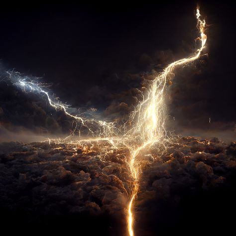 Lightning from the Sky, Midjourney, Ai art, wallpaper, wallpapers, Ai, Artwork, scifi, scifi art, visual art, Midjourney art, photo, photo art Golden Lightning, Scifi Art, Punching Bag, Hey You, Photo Photo, Sci Fi Art, World Of Warcraft, Art Photo, Art Wallpaper