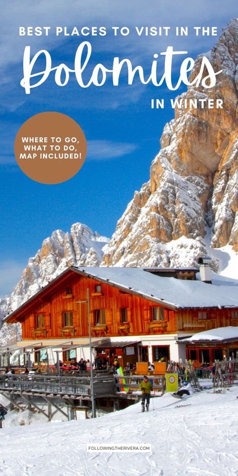 Most Beautiful Places To Visit In The Dolomites Italy In Winter | 3-day itinerary for the Dolomites | Prettiest villages in Dolomites | Most Beautiful Places in the Dolomites Italy | Best Town To Stay In The Dolomites Italy | Things To Do In Dolomites in Winter | Hiking The Dolomites In Winter | Italy Travel | What To Do In The Dolomites Italy Dolomites In Winter, Italian Dolomites Winter, Dolomites Italy Winter, Dolomites Winter, Italy In Winter, Italy Road, Italy Winter, Italy Beaches, Most Beautiful Places To Visit