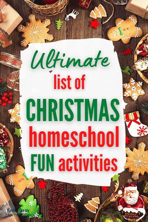 Christmas Homeschool Activities, Christmas Homeschool, Christmas Learning Activities, Homeschool Christmas, Homeschool Holidays, Christmas Learning, Homeschool Fun, Christmas Units, Homeschool Supplies