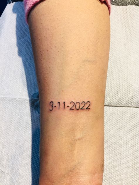 Birth date tattooz Tattoos Ideas, Tattoos, Quick Saves