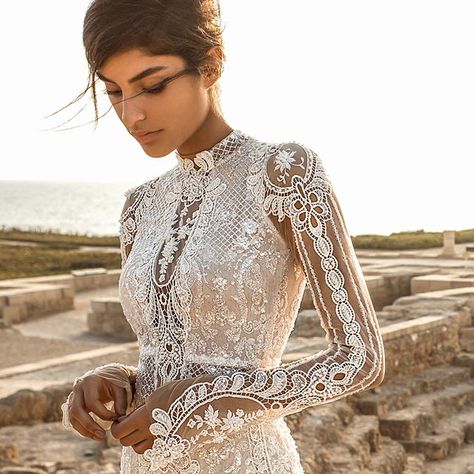 Sleeve Wedding Dress Mermaid, Lace Boho Wedding Dress, Bridal Campaign, Chic Bridal Gown, Eva Lendel, Modern Wedding Dresses, Gala Gowns, Wedding Inspirasi, Beautiful Bridesmaid Dresses