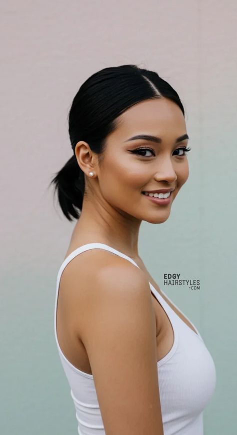 #hairstyles #haircut Short ponytails are a versatile and trendy hairstyle that works for every occasion, from casual outings to formal events. If you’re looking to upgrade your look, here are ten chic short hair ponytail ideas to inspire you. These styles are perfect for women with shorter hair who still want the sleek, polished look of a ponytail. 1. Classic Low Ponytail The classic low ponytail is a timeless option. It gathers the hair neatly at the nape of the neck, creating a clean and... Short Hair In A Ponytail, Short Hair Ponytail Ideas, Short Ponytails, Ponytail Ideas, Short Hair Ponytail, Chic Ponytail, Short Ponytail, Chic Short Hair, Ponytail Girl