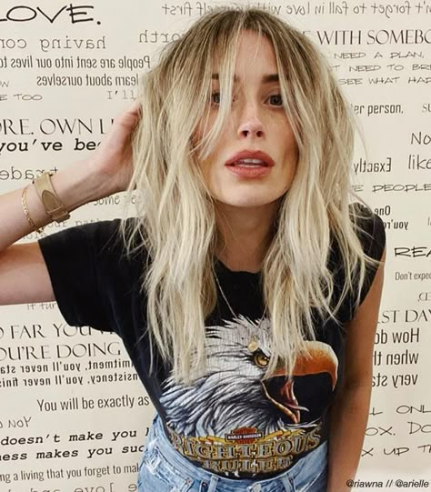 Arielle Vandenberg, Long Shag Haircut, Shag Hairstyles, Hair Appointment, Shag Haircut, Mullet Hairstyle, Hair Envy, Long Hair Cuts, Aesthetic Hair