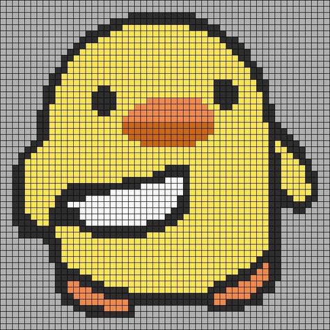 Grid Pattern Design Crochet, Duck With Knife Pixel Art, Alpha Pattern Granny Square, Crochet Alpha Patterns Free, Crochet Pixel Art Blanket, Pixel Graph Crochet Chart, Goose Alpha Pattern, Alpha Pattern Pixel Art, Pixel Art Crochet Blankets