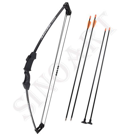 SinoArt 35" Junior Compound Bow and Arrow Archery Set with 4 Arrows for Youth Kids Children, Compound Bows - Amazon Canada Bowen Arrow, Hawkeye Bow, Arrow Archery, Kids Bow And Arrow, Survival Bow, Bear Archery, Bow Archery, Bow And Arrow Set, Archery Set