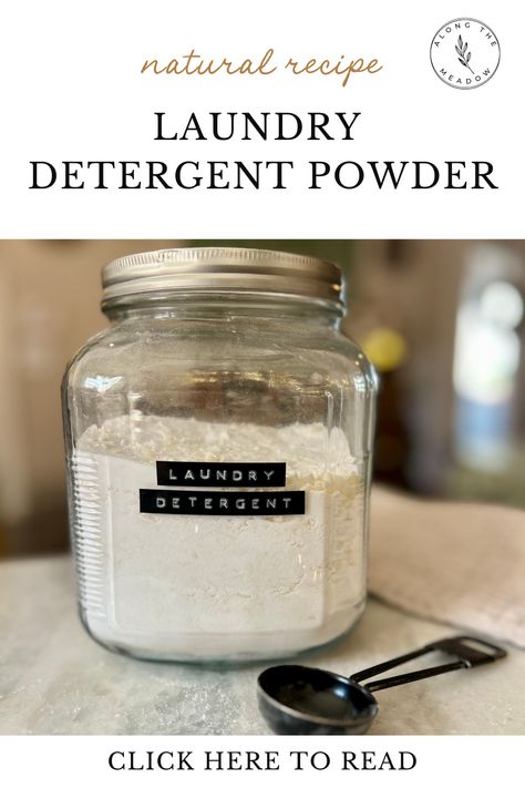 Learn how to make your own laundry detergent powder recipe - a simple and natural homemaking DIY. Homemade Dry Laundry Soap, At Home Laundry Detergent, Home Made Detergent Powder, Home Made Detergent Homemade Laundry, Homemade He Laundry Detergent, Homemade Liquid Laundry Detergent With Castile Soap, Powered Laundry Detergent Homemade, Homemade Laundry Detergent Non Toxic, Homemade Laundry Powder