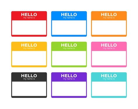 Hello my name is name tag set label stic... | Premium Vector #Freepik #vector #red-sticker #identification #conference-speaker #event-badge My Name Is Name Tag, Conference Speaker, Label Sticker, Hello My Name Is, Name Tag, Name Tags, My Name Is, My Name, Sticker Labels