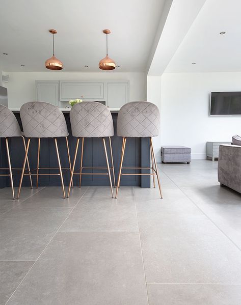 Concrete Floors Tiles, Concrete Look Tiles Living Room, Concrete Effect Tiles, Concrete Tiles Living Room, Grey Tile Living Room, Light Grey Tile Floor, Concrete Look Floor Tiles, White Grey Tiles, White Floor Tiles Living Room