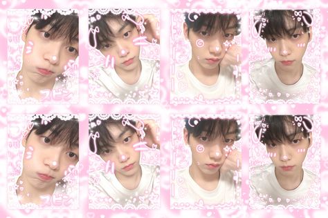 Txt Purikura Stickers, Kpop Purikura Printable, Soobin Mail Sticker, Txt Purikura, Txt Mail Sticker, Purikura Kpop, Purikura Stickers, Kpop Printables, Freebies Kpop