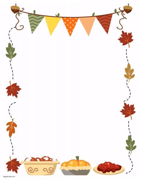 Thanksgiving Border, Thanksgiving Templates, Fall Borders, Printable Border, Thanksgiving Background, Thanksgiving Words, Scrapbook Frames, Border Templates, Turkey Time