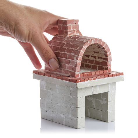 Miniature Kits, Clay Pizza Oven, Miniature Pizza, Brick Crafts, Pizza Oven Kits, Diorama Supplies, Four A Pizza, Art Deco Bar, Solid Brick