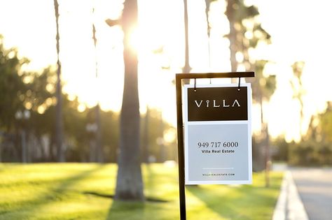 The best looking real estate sign you'll ever see. | Villa ... Bedroom Luxury Design, Real Estate Yard Signs, Realtor Signs, Inmobiliaria Ideas, Invite Design, Real Estate Sign Design, Sign Board Design, Realtor Branding, Real Estate Signs