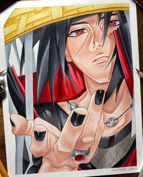 Itachi Naruto, Naruto Painting, Naruto Sketch Drawing, Itachi Uchiha Art, Naruto Sketch, Best Anime Drawings, Naruto Drawings, Naruto Uzumaki Art, Naruto Sasuke