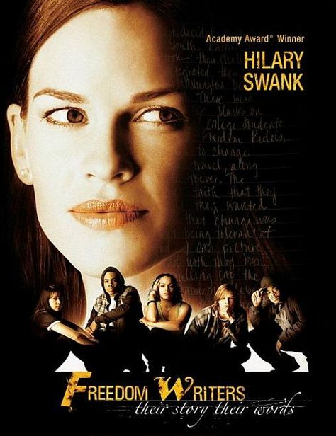 Freedom Writers (2007) Erin Gruwell Freedom Writers Movie, Rodney King, Freedom Writers, Hunter Parrish, Diary Movie, Freedom Riders, Beau Film, Inspirational Movies, Septième Art