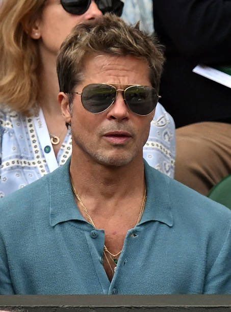 Brad Pitt Short Haircut, Brad Pitt Wimbledon, Brad Pitt Short Hair, Brad Pitt Hairstyles, Brad Pitt Haircut, Brad Pitt Hair, Shorter Hair, Masculine Style, Men Hair