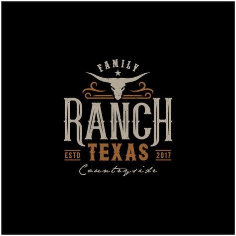 Texas longhorn, country western bull cat... | Premium Vector #Freepik #vector #logo-vaquero #cabeza-toro #rodeo #bisonte Toro Logo, Texas Logo, Western Logo, Ranch Logo, Retro Logo Design, Texas Bbq, Typography Branding, Farm Logo, Texas Longhorn