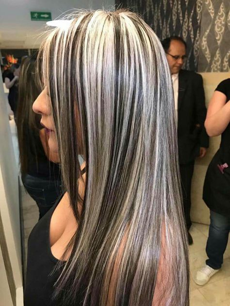 Who can do this for me Hair Color With Highlights 2023, Platinum Blonde With Black Highlights, Blonde With Black Lowlights, Blonde Hair With Black Lowlights, Blonde Hair Black Highlights, Blonde With Black Highlights, Black And Blonde Highlights, High And Low Lights Hair Blonde, Blonde Hair With Dark Lowlights